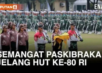 Calon Paskibraka Nasional 2025 Lakukan Latihan Upacara 17 Agustus Berjam-jam