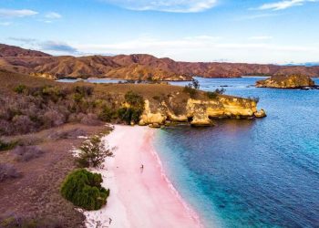 Pink Beach Pulau Komodo Menjadi Pantai Terindah di Dunia