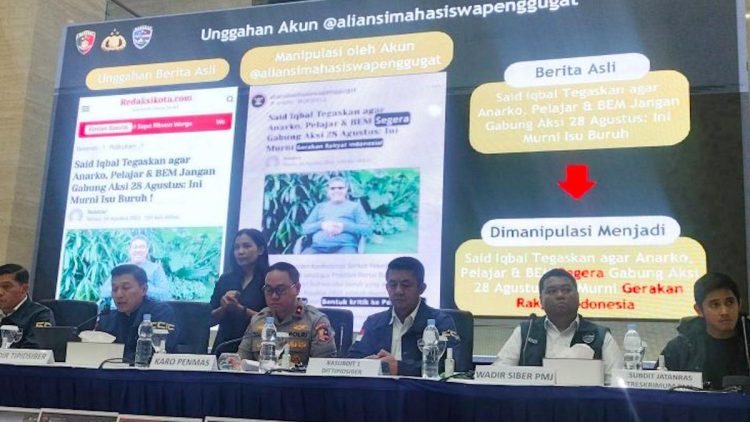 Dua Tersangka Dalam Kasus Konten Manipulasi Said Iqbal saat Demo Ricuh Ditetapkan Polisi