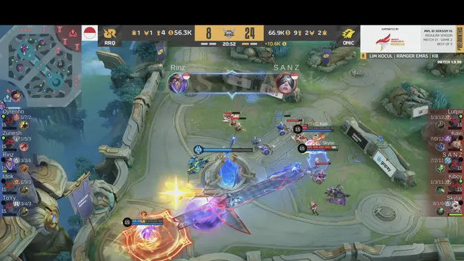 Hasil MPL ID S16 Week 3 Sabtu 6 September: Onic Esports Dominan, RRQ Kalah di Royal Derby 37