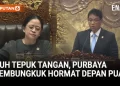 Sikap Menkeu Purbaya Membungkuk Hormat kepada Puan, DPR Tepuk Tangan Riuh di Rapat