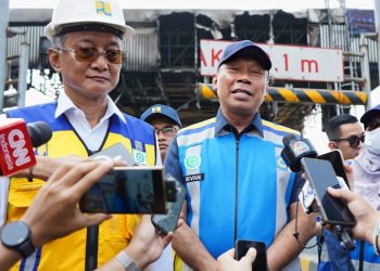 Gerbang Tol yang Terbakar Akibat Demo Kembali Beroperasi Besok