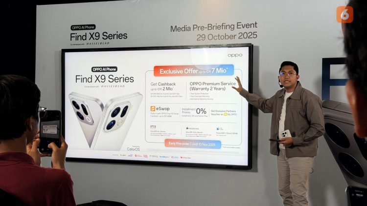 Pre-order Find X9 dan Find X9 Pro Resmi Dibuka, DP Mulai dari Rp 500 Ribuan