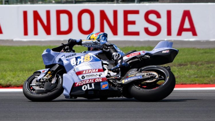 Duo Pembalap Gresini Racing Ungguli Sprint Race MotoGP Mandalika 2025