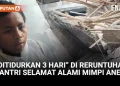 Santri Mengaku Tidur 3 Hari dalam Reruntuhan Setelah Selamat dari Bencana
