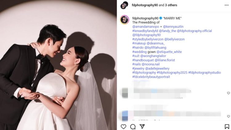 Gaya Elegan Prewedding Amanda Monopo dan Kenny Austin dalam Foto Menawan