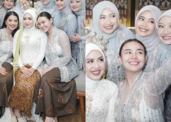 Model Kebaya Brokat Simpel untuk Bridesmaid, Tampil Sederhana dengan Makeup Natural