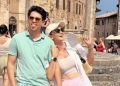 6 Gaya Traveling Luna Maya dan Maxime Bouttier di Candi Borobudur dan Koloseum