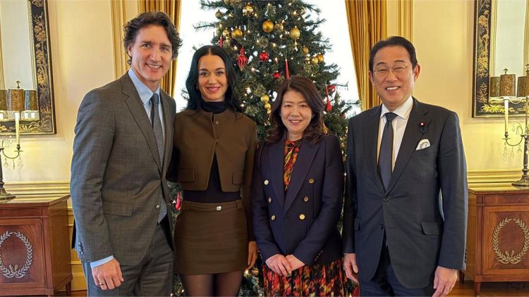 Busana Katy Perry Temani Justin Trudeau Bertemu Mantan PM Jepang Mendapat Kritikan