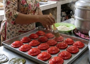 Membuat Kue Ku dengan Beragam Isian, Tekstur Enak dan Manis