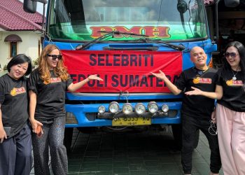 Yenni Ermella dan Tim Sumut Bermartabat Bantu Korban Bencana di Aceh Ozy Syahputra Turut Bergabung